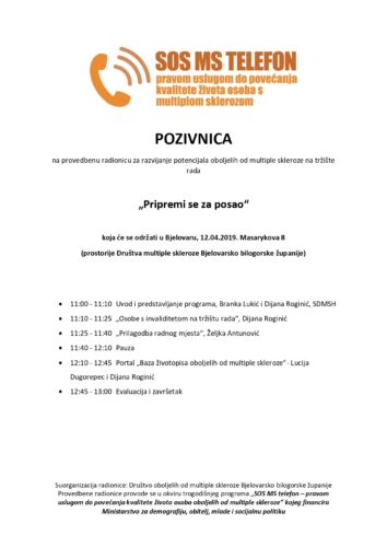 „Pripremi se za posao“